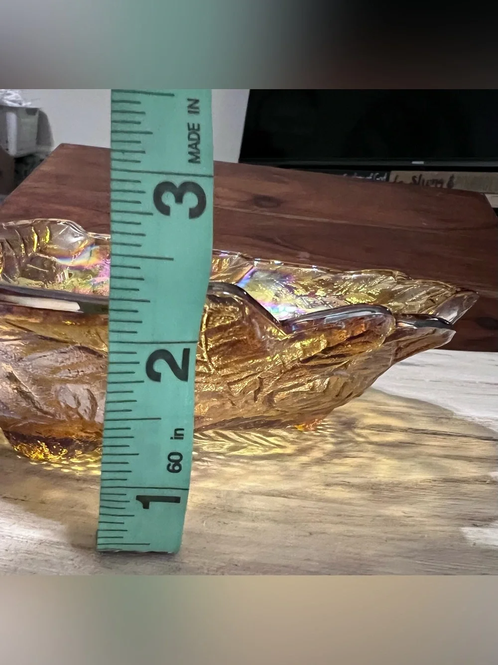 Vintage Indiana Glass Loganberry Marigold Carnival Glass Bowl 7”